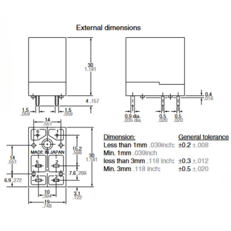 RELAY DC 6V 5930